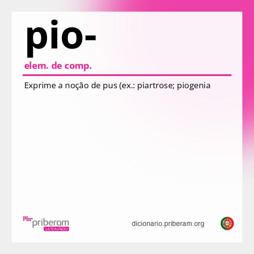 Significado de pio-